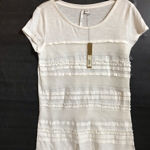 NWT Lauren Conrad off white top